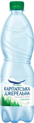 Вода мінеральна Карпатська Джерельна слабогазована, 0,5 л