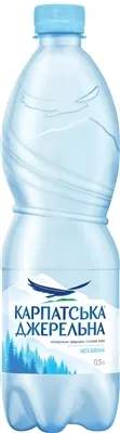 Вода мінеральна Карпатська Джерельна негазована, 0,5 л