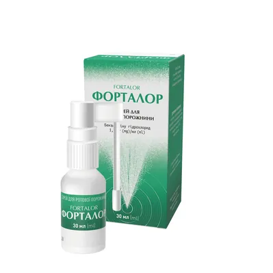 Форталор спрей д/рот. порож. 1.5 мг/мл по 30 мл у конт.