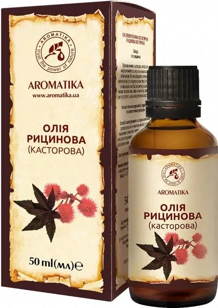 Олія рослинна Ароматика Рицинова (касторова), 50 мл