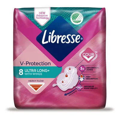 Прокладки гігієнічні Libresse Ultra Long+, 8 шт