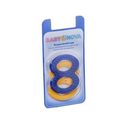 Кільце зубне Baby-Nova 31188 рельєфне тверде