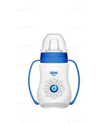 Поїльник-непроливайка Wee Baby Evil Eye 263 з ручками і оберегом від пристріту від 6 місяців, 250 мл