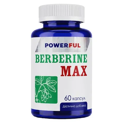 Берберин Макс POWERFUL Berberine MAX капсулы по 1130 мг №60