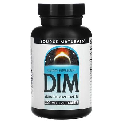 Дииндолилметан Source Naturals DIM 200 мг, 60 таблеток