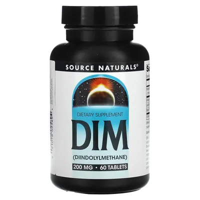 Диіндолілметан Source Naturals DIM 200 мг, 60 таблеток