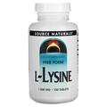 Лизин Source Naturals L-Lysine 1000 мг, 100 таблеток