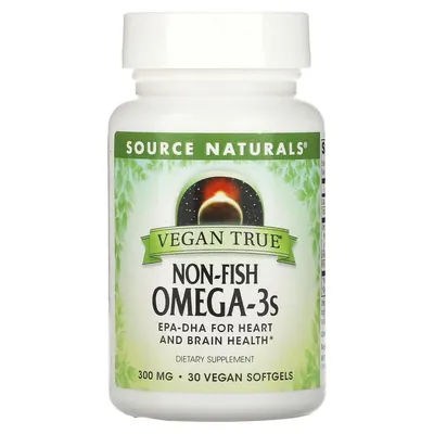 Омега-3 Source Naturals Non-Fish Omega-3 300 мг для веганів, 30 капсул