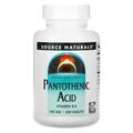 Пантотеновая кислота Source Naturals Pantothenic Acid 100 мг, 250 таблеток