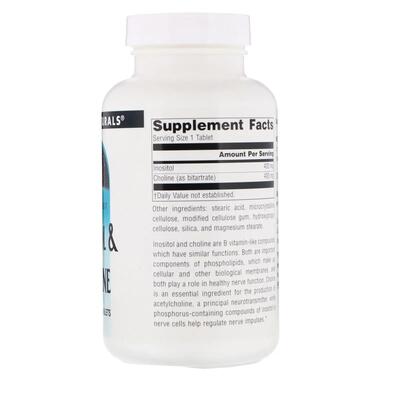 Инозитол и холин Source Naturals Inositol Choline 800 мг, 100 таблеток