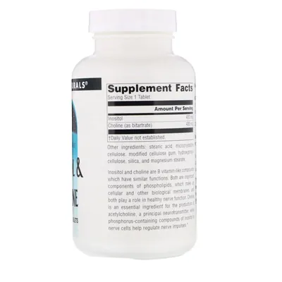 Інозитол та холін Source Naturals Inositol & Choline 800 мг, 100 таблеток