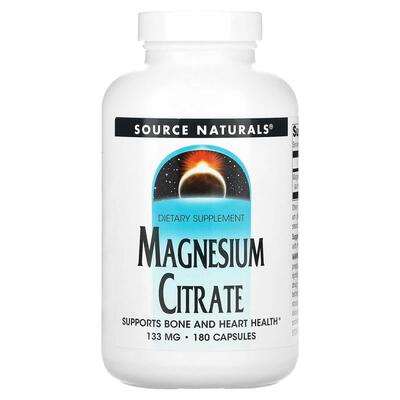 Магния цитрат Source Naturals Magnesium Citrate 133 мг, 180 капсул