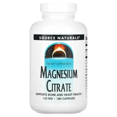 Магнію цитрат Source Naturals Magnesium Citrate 133 мг, 180 капсул
