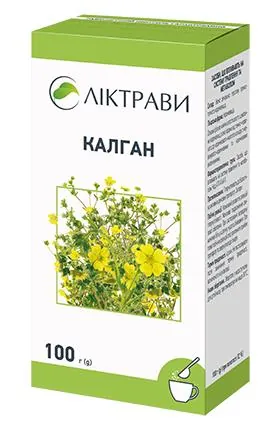 Калган кореневища  по 100 г у пач. з внут. пак.