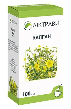 Калган кореневища  по 100 г у пач. з внут. пак.