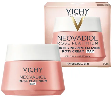 Крем для обличчя Vichy Neovadiol Rose Platinium денний відновлюючий для зміцнення зрілої та тьмяної шкіри, 50 мл