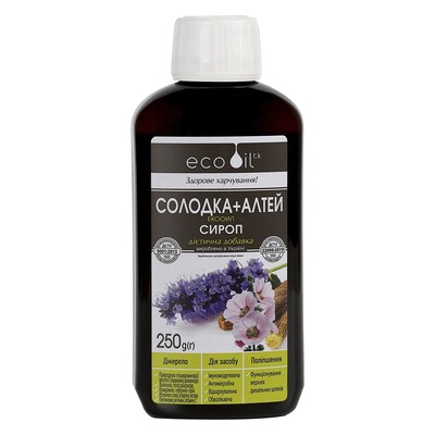 Солодка + Алтей-Экооил сироп по 250 г во флак.