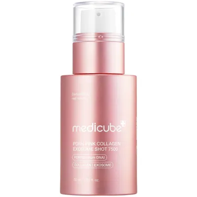Сироватка для обличчя Medicube PDRN Pink Collagen Exosome Shot 7500 регенеруюча з полінуклеотидами, екзосомами та спікулами, 30 мл