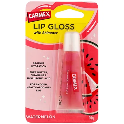 Блиск для губ Carmex Lip Gloss з шимером зі смаком кавуна, 10 г