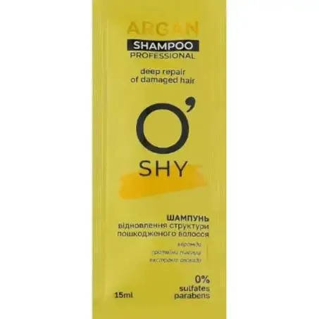 Шампунь для волосся O'Shy Argan, саше, 15 мл