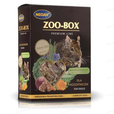Корм Megan ZOO-BOX Premium Line для дегу, 420 г коробка