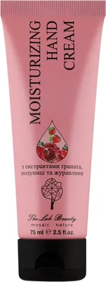 Крем для рук The Lab Beauty зволожуючий з екстрактами граната, полуниці та журавлини, 75 мл