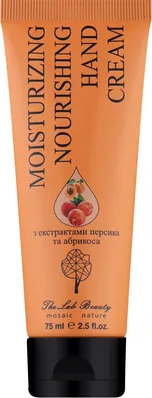 Крем для рук The Lab Beauty зволоження та живлення з екстрактами персика та абрикоса, 75 мл