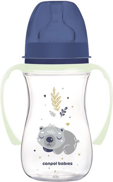 Пляшечка Canpol Babies Easystart Sleepy Koala 35/237_blu антиколікова з широким отвором, блакитна, 240 мл