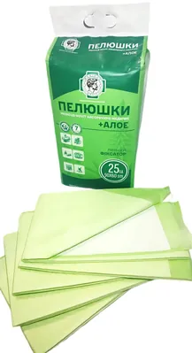 Пелюшки абсорбуючі Medicus Novit медичні з алое вера, 60 х 90 см, 25 штук