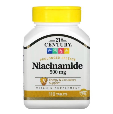 Ніацинамід 21st Century Niacinamide 500 мг, 110 таблеток