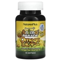 Омега 3-6-9 для детей Nature's Plus Animal Parade Junior Omega 3-6-9, лимон, 90 капсул