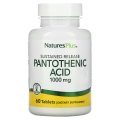 Пантотеновая кислота Nature's Plus Pantothenic Acid 1000 мг, 60 таблеток