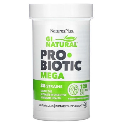 Пробиотики Мега Nature's Plus Probiotic Mega 120 млрд КОЭ, 30 капсул