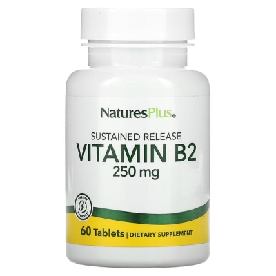 Рибофлавін Nature's Plus Vitamin B2 250 мг, 60 таблеток