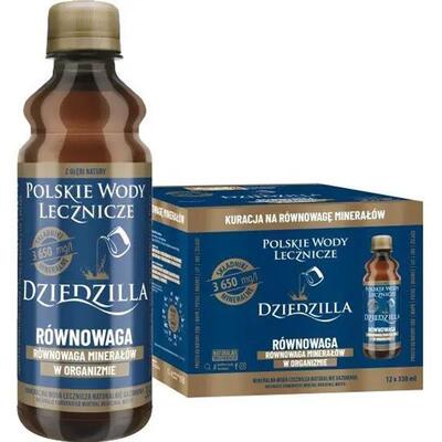 Вода мінеральна Dziedzilla Rownowaga лікувальна газована, 0,33 л