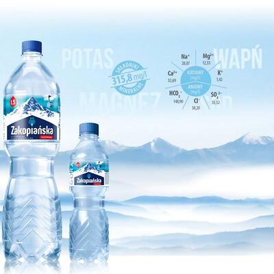 Минеральная вода Zakopianska сильногазированная, 1,5 л