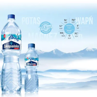 Вода мінеральна Zakopianska сильногазована, 0,5 л