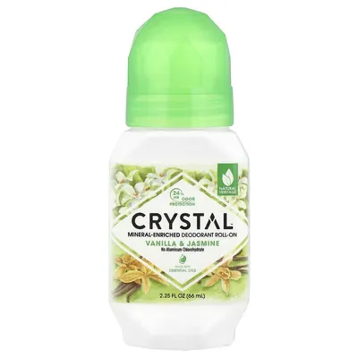 Дезодорант кульковий Crystal Vanilla & Jasmine натуральний без алюмінію, 66 мл
