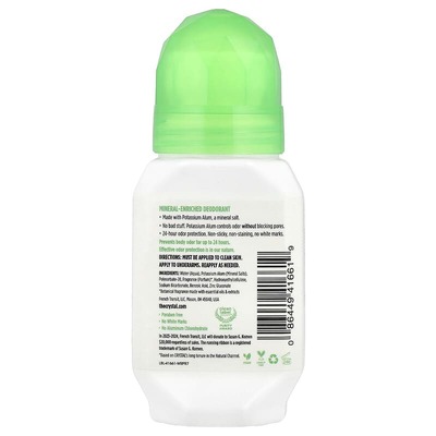 Дезодорант роликовый Crystal Vanilla & Jasmine натуральный без алюминия, 66 мл