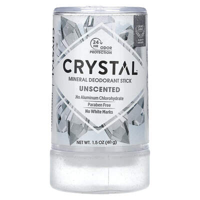 Дезодорант-стик Crystal Mineral Unscented без алюминия, 40 г
