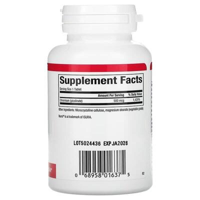 Хром Пиколинат Natural Factors Chromium Picolinate 500 мкг, 90 таблеток