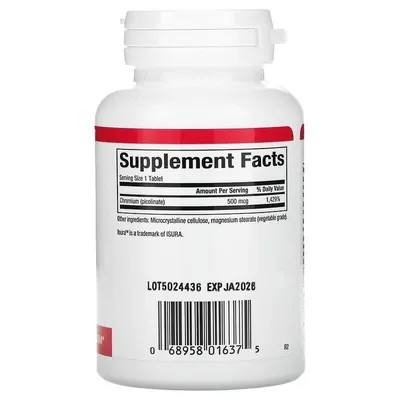 Хрому Піколінат Natural Factors Chromium Picolinate 500 мкг, 90 таблеток