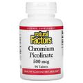 Хром Пиколинат Natural Factors Chromium Picolinate 500 мкг, 90 таблеток