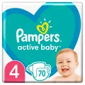 Підгузки дитячі Pampers Active Baby розмір 4. 9-14 кг, 70 шт