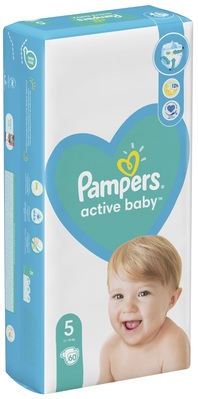Подгузники детские Pampers Active Baby размер 5, 11-16 кг, 60 шт