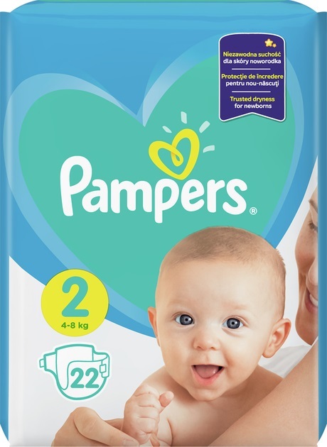Подгузники детские Pampers Active Baby размер 2, 4-8 кг, 22 шт