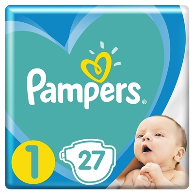 Подгузники детские Pampers Active Baby размер 1, 2-5 кг, 27 шт