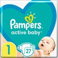 Подгузники детские Pampers Active Baby размер 1, 2-5 кг, 27 шт