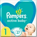 Підгузки дитячі Pampers Active Baby розмір 1, 2-5 кг, 27 шт