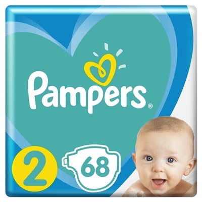 Подгузники детские Pampers Active Baby размер 2, 4-8 кг, 68 шт